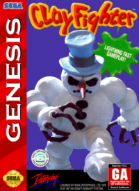 ClayFighter Sega Genesis US box art